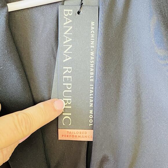 Banana Republic Blazer Women Size 10 CLASSIC-FIT WASHABLE ITALIAN WOOL BLEND NWR - Picture 7 of 8